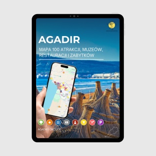 Agadir - mega mapa 100 atrakcji turystycznych