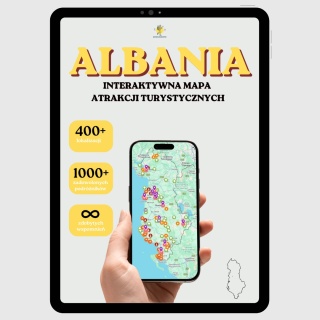 Albania - mega mapa 405 atrakcji turystycznych