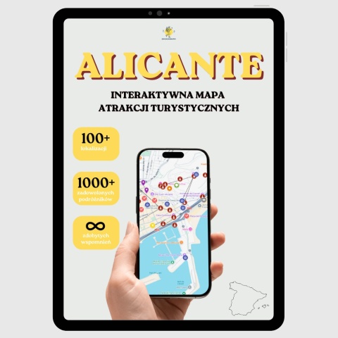 okładka e-booka dotyczącego mapy atrakcji turystycznych w Alicante