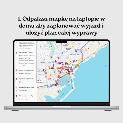 zalety mapy atrakcji Alicante od zwijajmanatki.pl