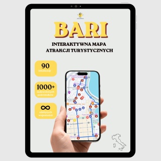 Bari - mega mapa 90 atrakcji turystycznych