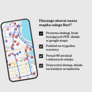 Bari - mega mapa 90 atrakcji turystycznych