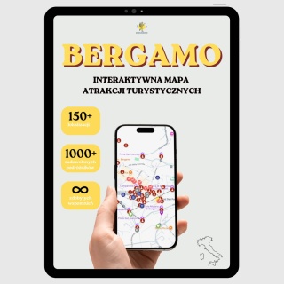 Bergamo - mega mapa 171 atrakcji turystycznych