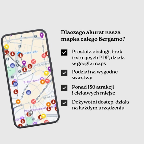 zalety mapy atrakcji Bergamo od zwijajmanatki.pl