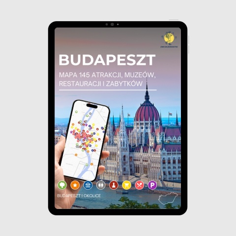 okładka e-booka dotyczącego mapy atrakcji turystycznych w Budapeszcie