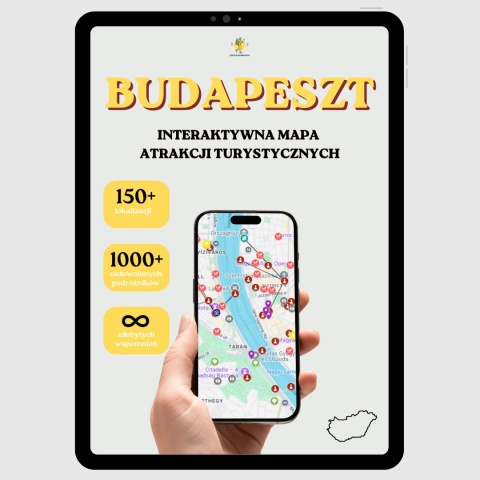Budapeszt - mega mapa 145 atrakcji turystycznych