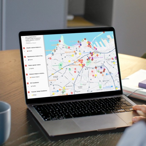 mapa atrakcji Casablanki na telefonie