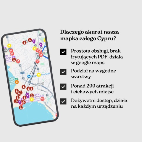 zalety mapy atrakcji Cypru od zwijajmanatki.pl