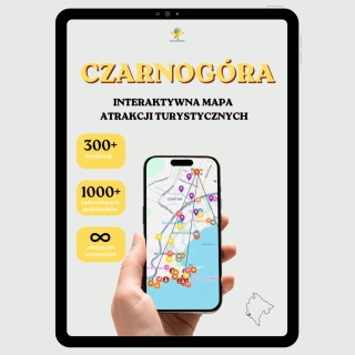 Czarnogóra - mega mapa 372 atrakcji turystycznych