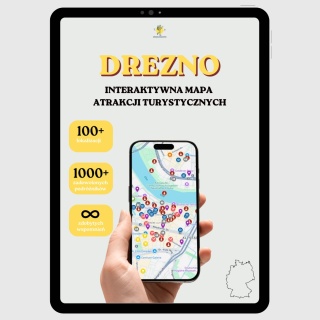 Drezno - mega mapa 130 atrakcji turystycznych