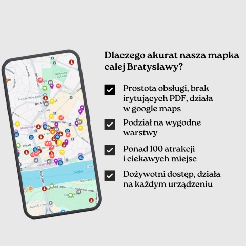 zalety mapy atrakcji Bratysławy od zwijajmanatki.pl