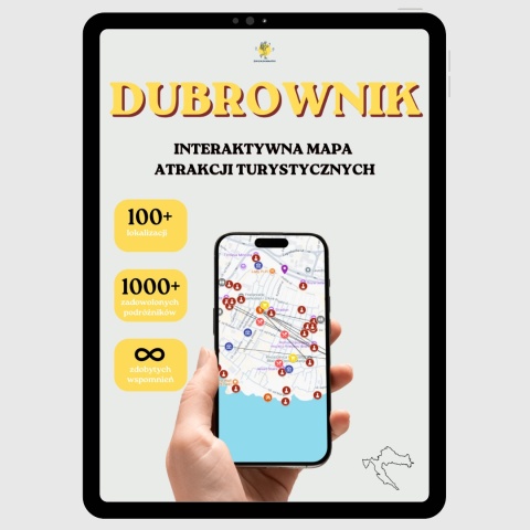Dubrownik - mega mapa 120 atrakcji turystycznych