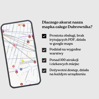 Dubrownik - mega mapa 120 atrakcji turystycznych