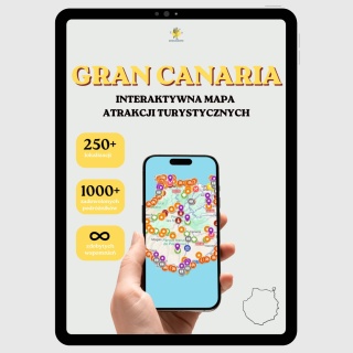 Gran Canaria - mega mapa 126 atrakcji turystycznych