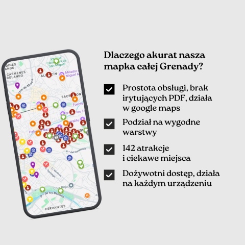 Grenada - mega mapa 141 atrakcji turystycznych
