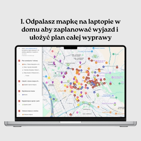 Grenada - mega mapa 141 atrakcji turystycznych