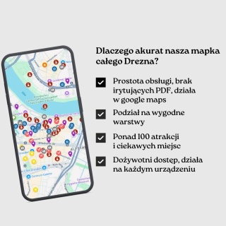 Drezno - mega mapa 130 atrakcji turystycznych