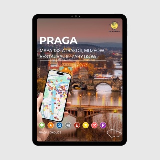Praga - mega mapa 183 atrakcji turystycznych