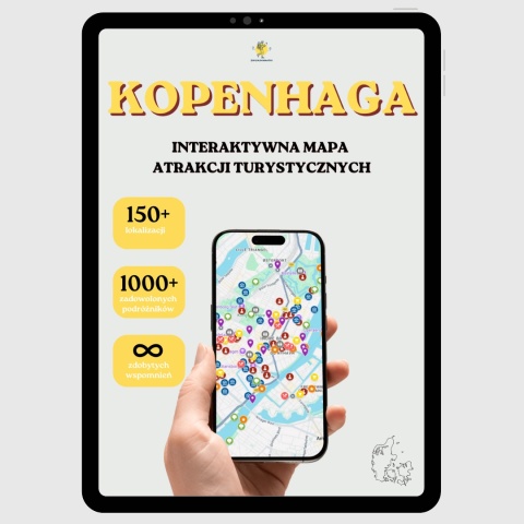 okładka e-booka dotyczącego mapy atrakcji turystycznych w Kopenhadze