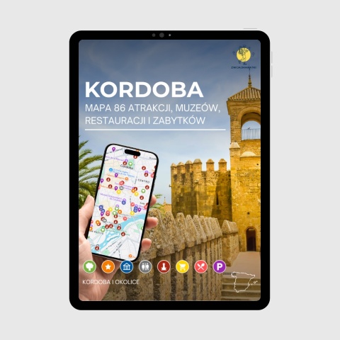 okładka e-booka dotyczącego mapy atrakcji turystycznych Kordoby