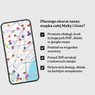 Malta - mega mapa 314 atrakcji turystycznych