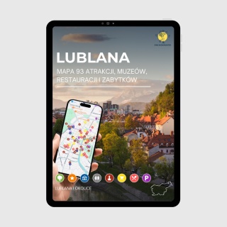 Lublana - mega mapa 93 atrakcji turystycznych