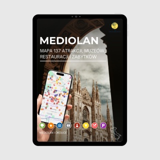 Mediolan - mega mapa 137 atrakcji turystycznych