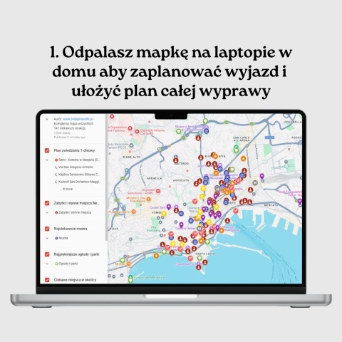 Bolonia - mega mapa 113 atrakcji turystycznych