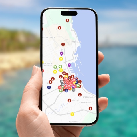 mapa atrakcji Palermo na telefonie