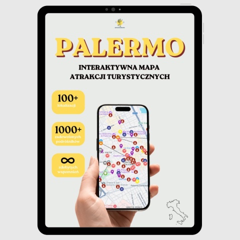Palermo - mega mapa 102 atrakcji turystycznych