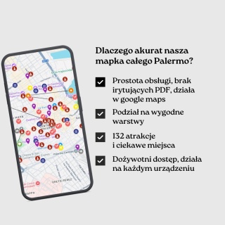 Palermo - mega mapa 102 atrakcji turystycznych