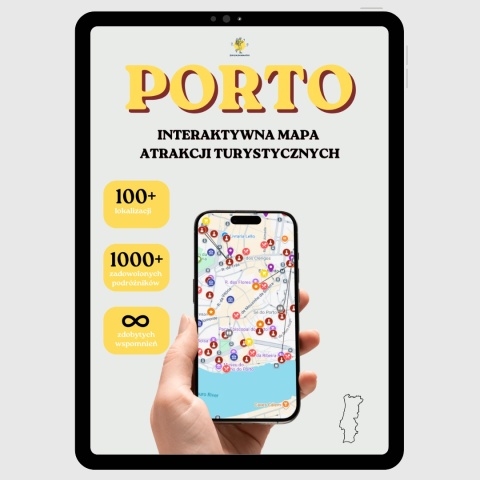 okładka e-booka dotyczącego mapy atrakcji turystycznych w Porto