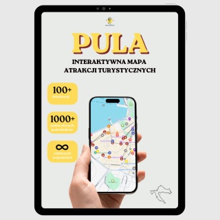Pula - mega mapa 112 atrakcji turystycznych