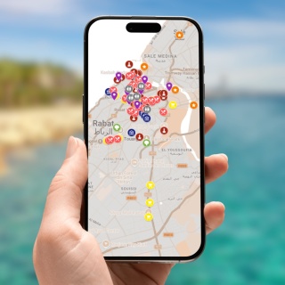Rabat - mega mapa 101 atrakcji turystycznych