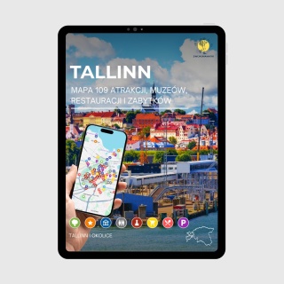 Tallinn - mega mapa 109 atrakcji turystycznych