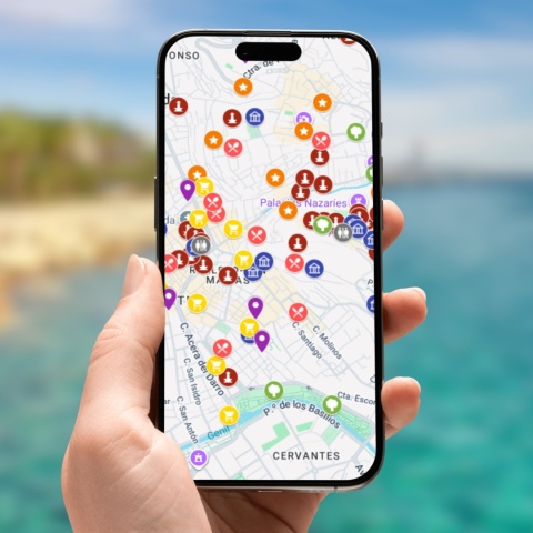 mapa atrakcji Grenady na telefonie