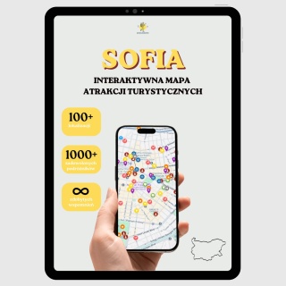 Sofia - mega mapa 107 atrakcji turystycznych