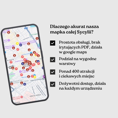 zalety mapy atrakcji Sycylii od zwijajmanatki.pl