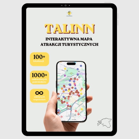 okładka e-booka dotyczącego mapy atrakcji turystycznych w Tallinnie