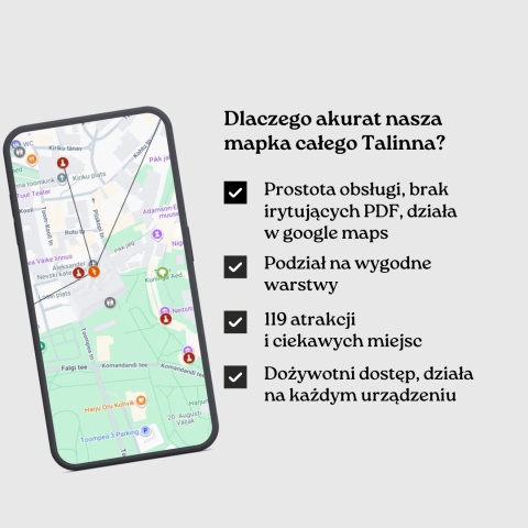 zalety mapy atrakcji Talinna od zwijajmanatki.pl