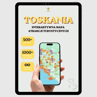 Toskania - mega mapa 465 atrakcji turystycznych
