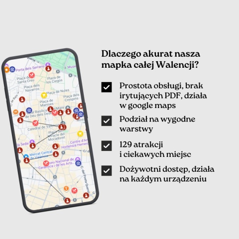 zalety mapy atrakcji Walencji od zwijajmanatki.pl