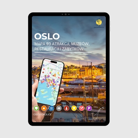 okładka e-booka dotyczącego mapy atrakcji turystycznych w Oslo