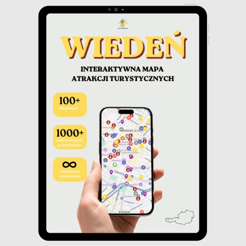 Wiedeń - mega mapa 142 atrakcji turystycznych