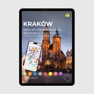 Kraków - mega mapa 141 atrakcji turystycznych