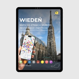 Wiedeń - mega mapa 142 atrakcji turystycznych