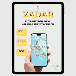 Zadar - mega mapa 156 atrakcji turystycznych