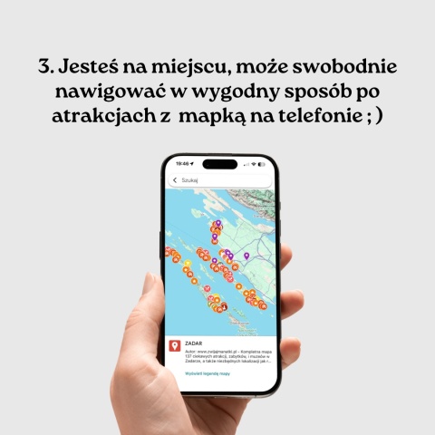 Zadar - mega mapa 156 atrakcji turystycznych