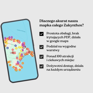 Zakynthos - mega mapa 183 atrakcji turystycznych
