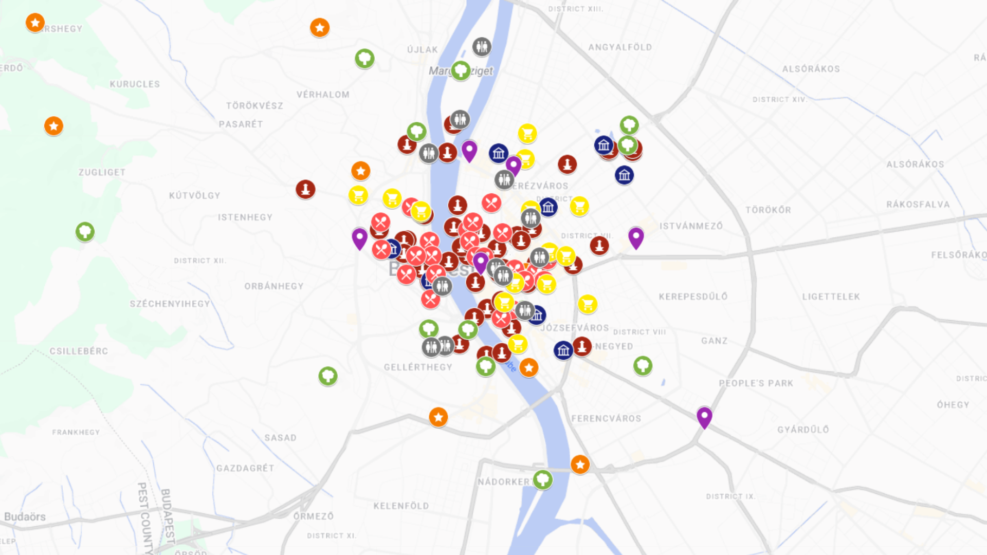 Budapeszt - kompletna mapa turystyczna